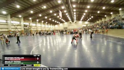 84 lbs Quarterfinal - Brayden McMillan, Ravage Wrestling Club vs Bradley Patino, Grantsville Wrestling Club