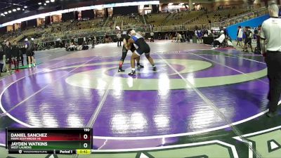 190 lbs Cons. Round 2 - Jayden Watkins, West Laurens vs Daniel Sanchez, Miami Southridge Hs