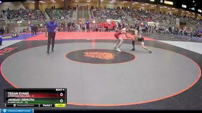 154 lbs Quarterfinals (8 Team) - Jahsiah Demuth, Illinois Valley vs Tegan Evans, Enterprise/Wallowa