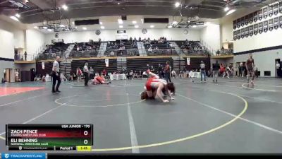 170 lbs Cons. Round 2 - Zach Pence, Fishers Wrestling Club vs Eli Behning, Norwell Wrestling Club