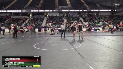 130 lbs Cons. Round 1 - Massimo DiMartino, Paola Wrestling Club vs Landon Breese, Jaguar