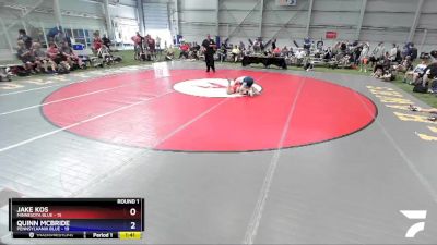 132 lbs Round 1 (8 Team) - Jake Kos, Minnesota Blue vs Quinn McBride, Pennsylvania Blue