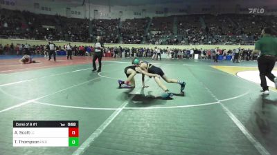 105 lbs Consi Of 8 #1 - Aberic Scott, Lincoln Christian vs Tyce Thompson, Piedmont