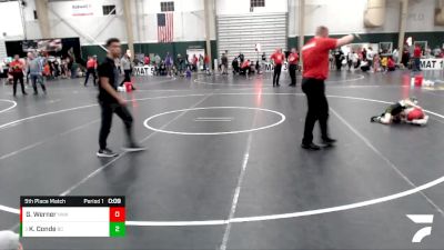 52 lbs 5th Place Match - Kash Conde, Bear Cave vs Grayson Werner, Nebraska Wrestling Academy