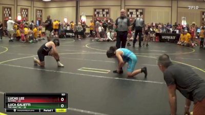 101 lbs Finals (8 Team) - Lucas Lee, Olympic vs Luca Galietti, The Hunt WC