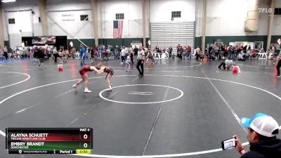 100-107 lbs Round 1 - Alayna Schuett, Trojan Wrestling Club vs Embry Brandt, Dorchester