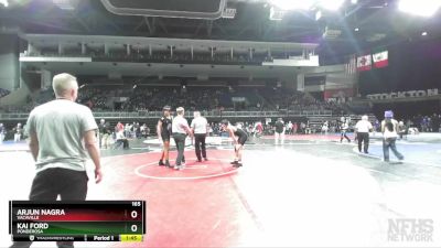 165 lbs Quarterfinal - Kai Ford, Ponderosa vs Arjun Nagra, Vacaville