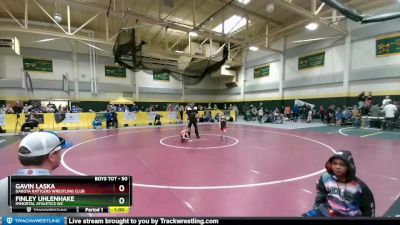 50 lbs Cons. Round 2 - Gavin Laska, DAKOTA RATTLERS WRESTLING CLUB vs Finley Uhlenhake, Immortal Athletics WC