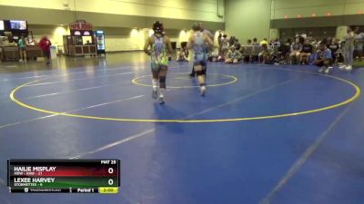 130 lbs Round 1 (6 Team) - Lexee Harvey, Stormettes vs Hailie Misplay, MXW - RAW