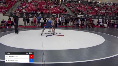 74 kg Rnd Of 64 - Ladarion Lockett, Cowboy Wrestling Club vs Reed Fullmer, Pennsylvania RTC