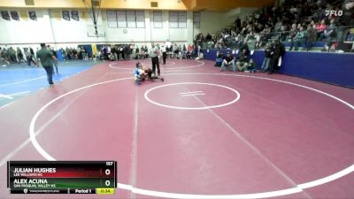 157 lbs Championship Back - Alex Acuna, San Pasqual Valley Hs vs Julian Hughes, Lee Williams HS