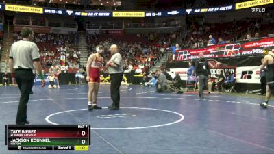 1A-165 lbs Champ. Round 2 - Jackson Kounkel, Hinton vs Tate Bieret, Kuemper Catholic