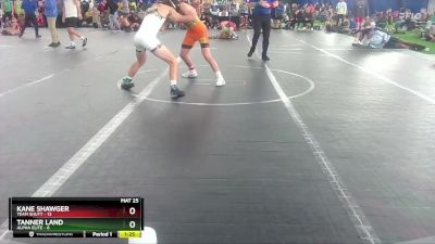 126 lbs Finals (2 Team) - Kane Shawger, Team Shutt vs Tanner Land, Alpha Elite