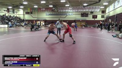 Junior-6 lbs Round 2 - Braxten Westendorf, Immortal Athletics WC vs Jaxon Busse, Unattached