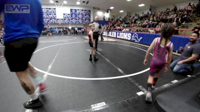 52 lbs Rr Rnd 1 - Avery Rosas, OKC Saints Wrestling vs Huxley Kelton, Harrah Little League Wrestling