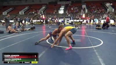 180 lbs Quarterfinals (8 Team) - Kasen Johnson, BadBass Green vs Mason Mansfield, Michigan Cobras