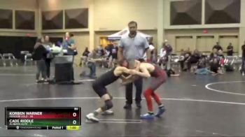 80 lbs Finals (2 Team) - Korben Warner, Missouri Gold vs Cade Riddle, Alabama Elite