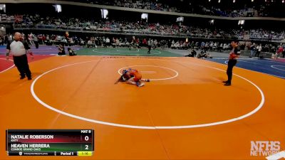 6A 100 lbs Champ. Round 1 - Heaven Herrera, Conroe Grand Oaks vs Natalie Roberson, Katy