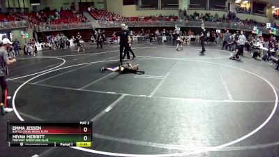 59-62 lbs 2nd Place Match - Emma Jessen, Battle Creek Brave Elite vs Miyah Merritt, Fremont Wrestling Club