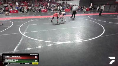 110 lbs Cons. Semi - Colton Dybul, Ozaukee Warriors vs Jared LaPlante, Askren Wrestling Academy