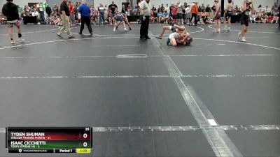 96 lbs Round 3 (6 Team) - Isaac Cicchetti, Terps Xtreme MS vs Tyden Shuman, Steller Trained Mantis