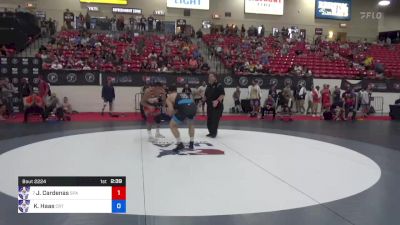 92 kg Rnd Of 32 - Jacob Cardenas, Spartan Combat RTC / TMWC vs Kyle Haas, Cowboy Wrestling Club / TMWC