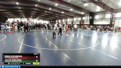 95 lbs Quarterfinal - Mathis Rawlings, Bonniville Wrestling Club vs Krew Mcpherson, Juab Wrestling Club