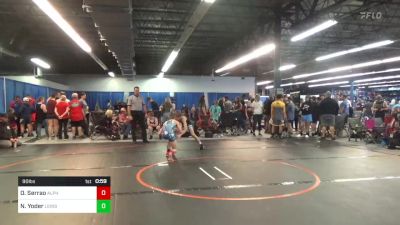 90 lbs Final - Olympic Serrao, Alpha Elite vs Nathan Yoder, Lions Den