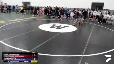 136 lbs X Bracket - Rowan Peck, Soldotna Whalers Wrestling Club vs Bayleigh Grube, Arctic Warriors Wrestling Club