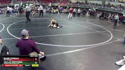 70 lbs Cons. Round 3 - Declan Wieczorek, Pioneer Wrestling Club vs Blake Chmelka, East Butler