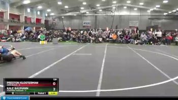 126 lbs Round 1 (8 Team) - Preston Klosterman, Iowa Black vs Kale Baumann, Montana Maroon