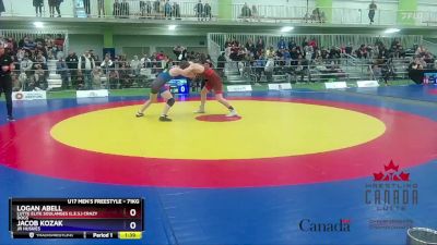 71kg Quarterfinal - Logan Abell, Lutte Élite Soulanges (L.E.S.) Crazy Dogs vs Jacob Kozak, Jr Huskies