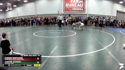 67 lbs Champ. Round 2 - Carter Hudson, Machine Shed vs Caiden Whitmore, Riverheads Youth Wrestling