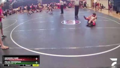 100 lbs Round 2 (6 Team) - Micah Woodman, Alabama Elite vs Jackson Carr, South Paulding Jr Spartans