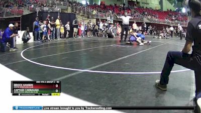 90 lbs Champ. Round 2 - Captain Carbaugh, Bennington Wrestling Club vs Brock Hansen, Wayne Wrestling Club