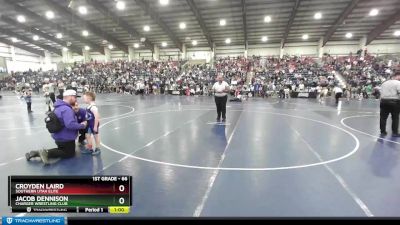 66 lbs Quarterfinal - Croyden Laird, Southern Utah Elite vs Jacob Dennison, Charger Wrestling Club