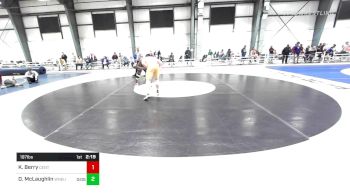 197 lbs 3rd Place - Keevon Berry, Centenary vs Darby McLaughlin, Western New England