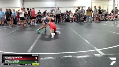 98 lbs Round 5 (6 Team) - Carson Linker, Mayfield Mat Academy vs Steven Calderon, Hammer WC