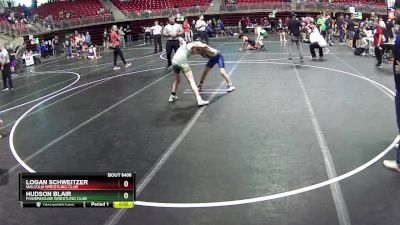 105 lbs 2nd Place Match - Logan Schweitzer, Malcolm Wrestling Club vs Hudson Blair, Powerhouse Wrestling Club