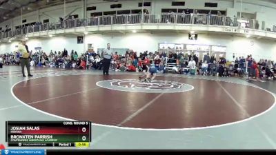 43 lbs Cons. Round 5 - Josiah Salas, Indiana vs Bronxten Parrish, Contenders Wrestling Academy