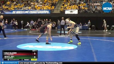 174 lbs Cons. Round 3 - Cole Glazier, St. Cloud State vs Scott Joll, UNC Pembroke