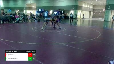 160 lbs Round 1 (6 Team) - Brady Campbell, Storm Wrestling vs Courtney Rider, Michiana Vice-Blue