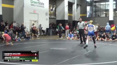 118 lbs Round 2 (16 Team) - Kamdyn Saulter, Illinois vs Ariana Clinton, Ankeny Girls Wrestling Club