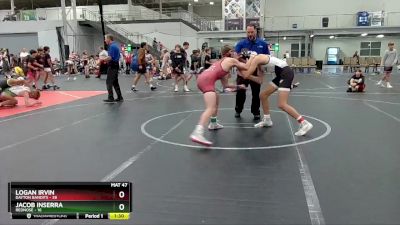 130 lbs Round 8 (10 Team) - JACOB INSERRA, RedNose vs Logan Irvin, Dayton Bandits