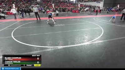 100 lbs Cons. Round 4 - Carson Weiler, Auburndale vs Blake Champlin, LAW /TOMAH