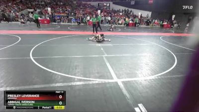 70 lbs Champ. Round 2 - Presley Leverance, Nekoosa vs Abbigal Iverson, Tomah Youth Wrestling