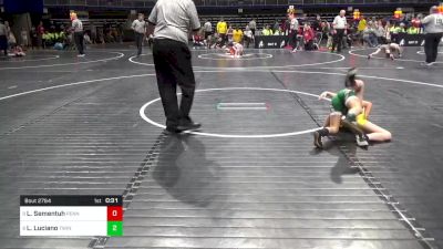 69 lbs Rd 5 - Consi Of 8 #2 - Lillian Sementuh, Penn Trafford vs Londyn Luciano, Twin Valley