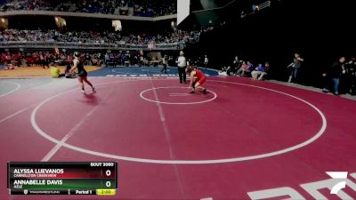 5A 145 lbs Champ. Round 1 - Alyssa Luevanos, Carrollton Creekview vs Annabelle Davis, Azle