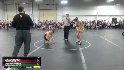 96 lbs Round 6 (8 Team) - Caleb Schaffer, Steller Trained Nihl vs Lucas Gingrich, Centurion WC