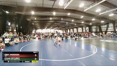 43 lbs Quarterfinal - Ethan McCurdy, Uintah Jr High Wrestling vs Grey Andersen, JWC